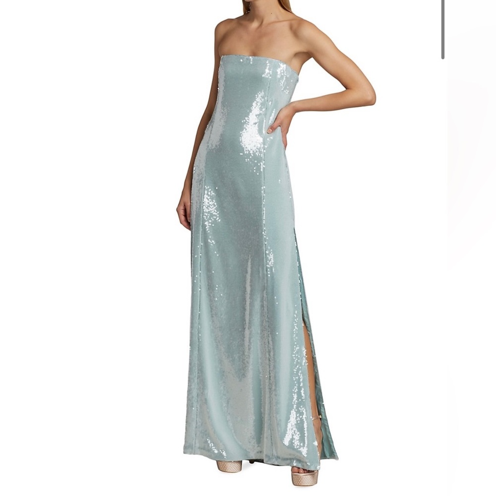 Cinq à Sept Collins Strapless Sequin Gown